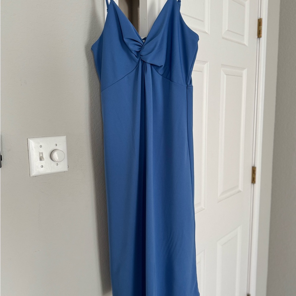 Elegant Blue Women's Dress